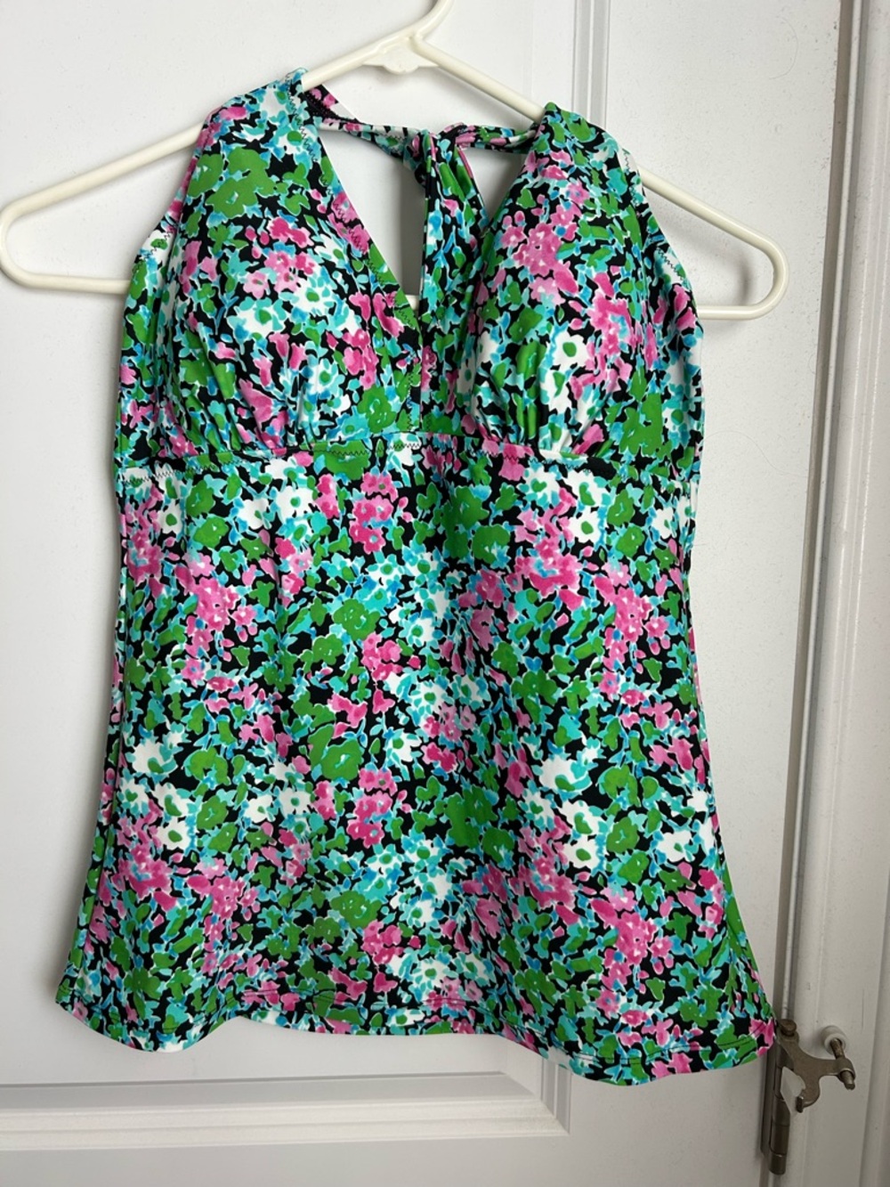 Gottex Floral Halter a Tankini Top- Size 12
